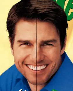 Midline Discrepency Tom Cruise